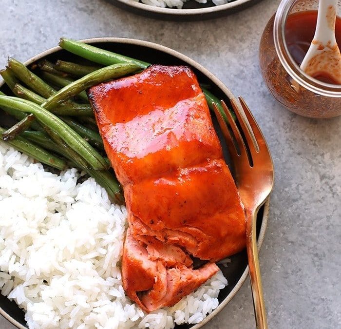 Broiled Honey Sriracha Salmon – Match Foodie Finds