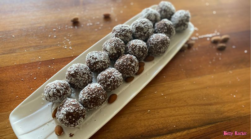 Almond Pleasure Protein Bites