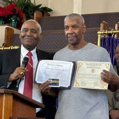 Denzel Washington will get baptised and turns into minister throughout dwell streamed ceremony