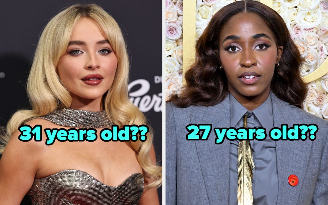 25 Well-known Folks Who I Didn't Know Had been That Age, Like I Thought They Had been Wayyyy Older Or Youthful