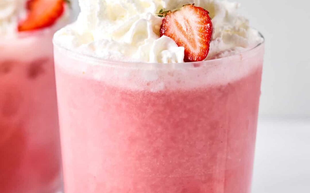 Straightforward Strawberries and Cream Cocktail