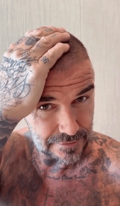 David Beckham reveals bad haircut after clipper head falls off