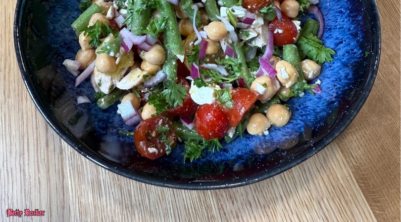 Green Bean Chickpea Salad (with chicken)