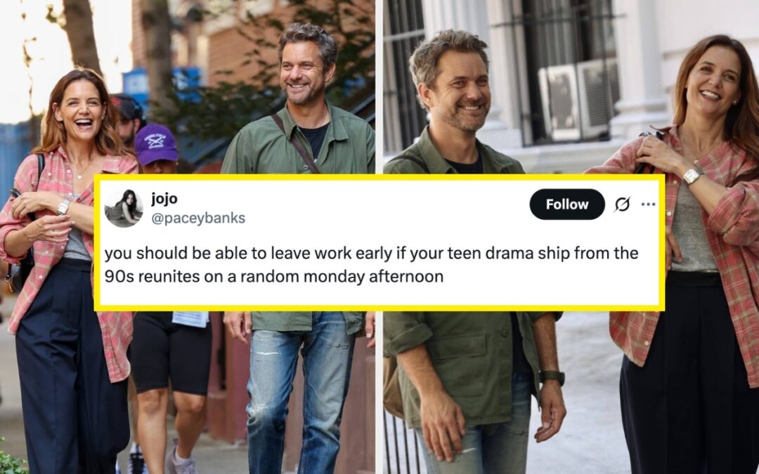 Katie Holmes And Joshua Jackson Are Starring In A Romance Movie Together, And Everyone Has The Same Reactions Because They Are SO Accurate