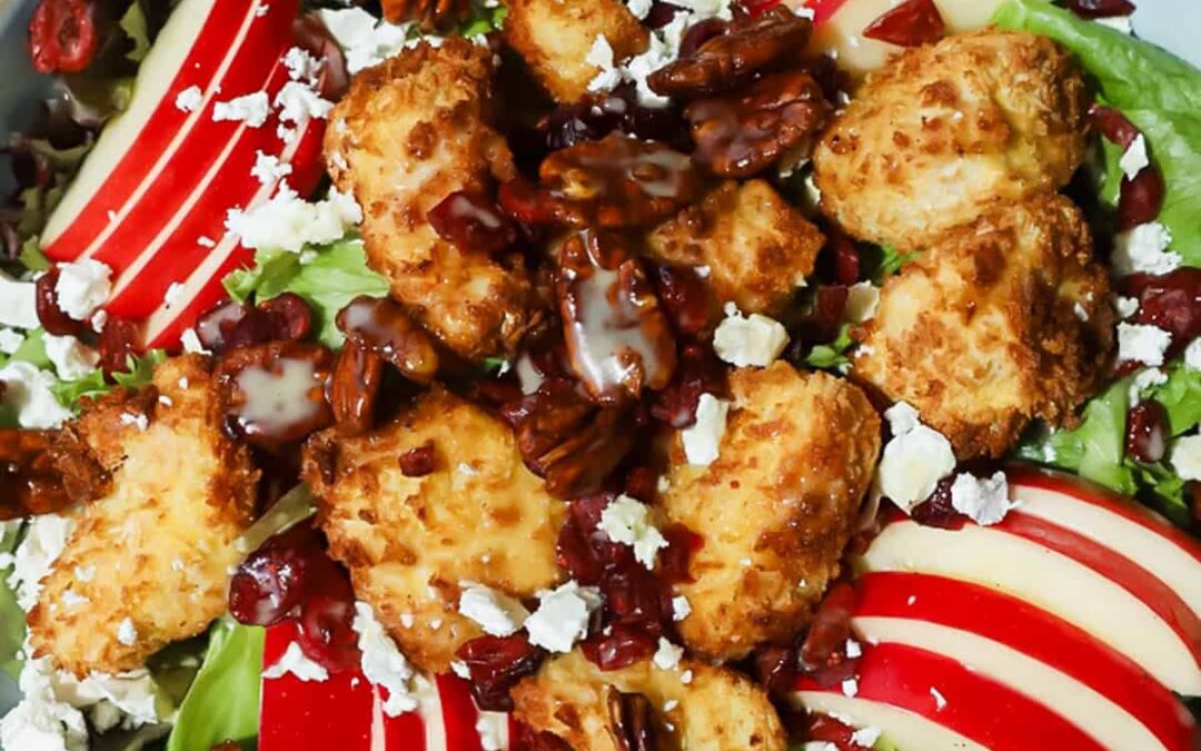 Crispy Hen Salad (With Maple Mustard Dressing)