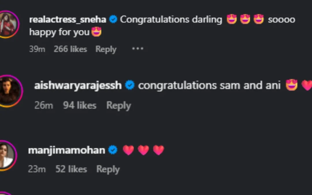 Bigg Boss Tamil fame Samyuktha Shan marries second time, ties knot with cricketer Kris Srikkanth’s son Aniruda