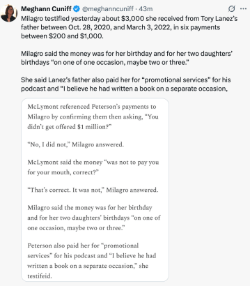 Milagro Gramz Says Funds From Tory Lanez’s Father Had been Birthday Presents