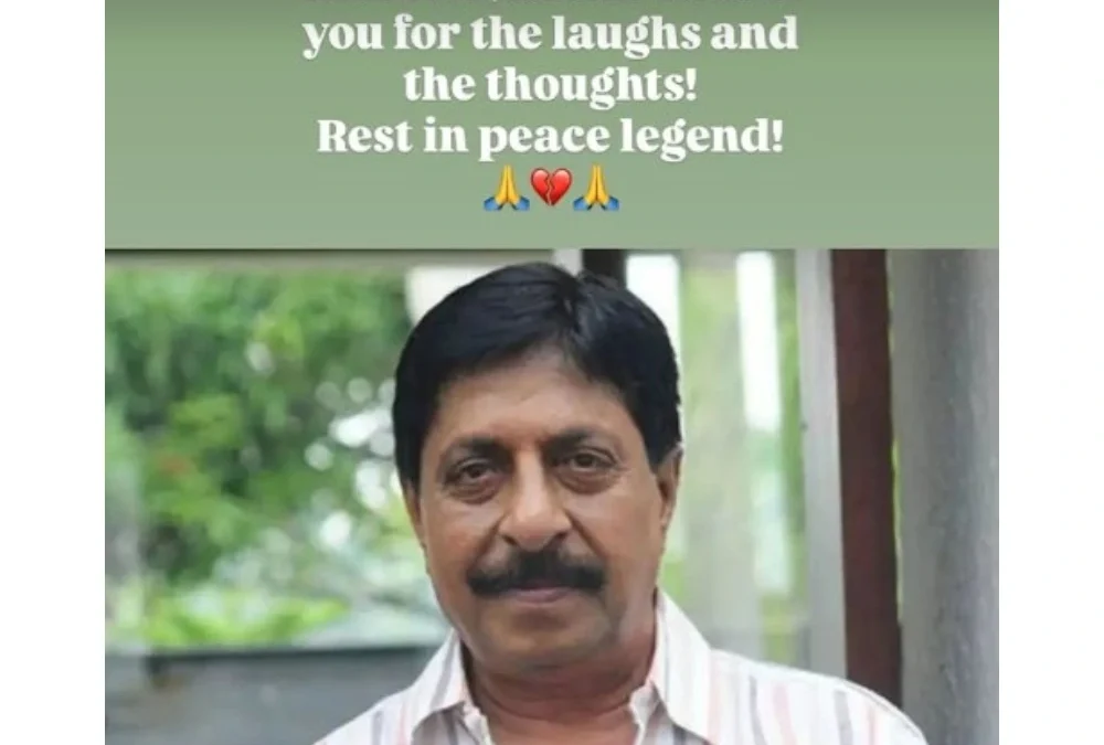 Sreenivasan passes away: Rajinikanth, Prithviraj Sukumaran specific shock; Mohanlal, Kamal Haasan pay emotional tribute