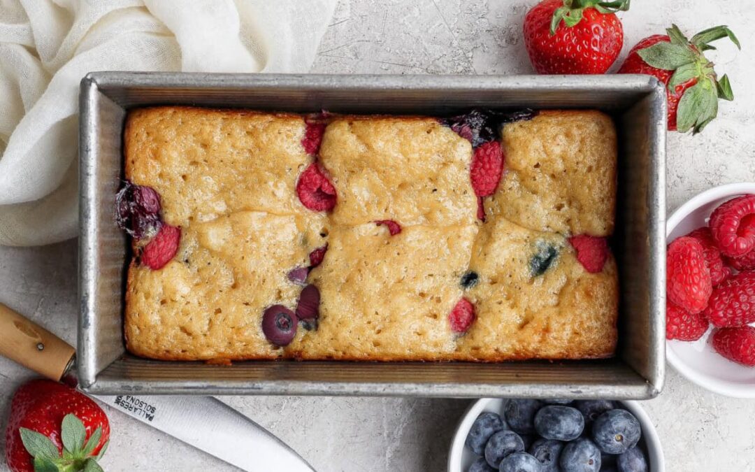 Excessive-Protein Triple Berry Buns (No Protein Powder!)